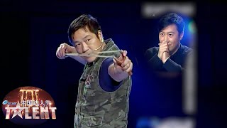 Farmer's OldSchool Slingshot Talent, but with Deadly Aim | The OGs of China's Got Talent