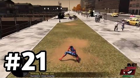 Spider-Man Web Of Shadows Wii gameplay walkthrough chapter 21 - Destroy Symbiote Hives