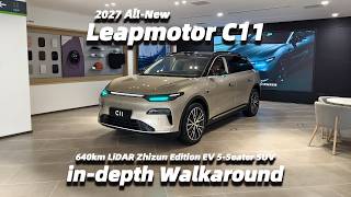 2027 All-New Leapmotor C11 Pure Electric 640km LiDAR Zhizun Edition SUV in-depth Walkaround