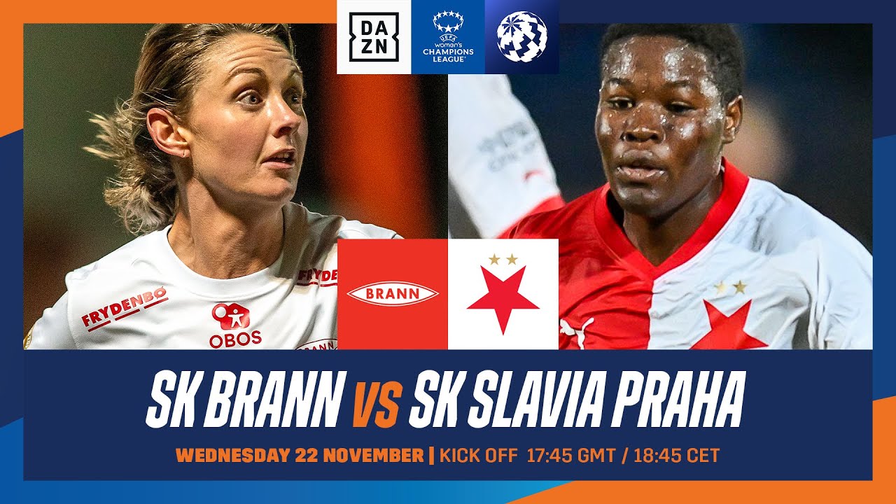 SK Brann (w) x Slavia Praha (w) 22/11/2023 na Liga dos Campeões da UEFA  Feminina 2023/24, Futebol