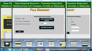 Semi randorm back of towards resource reservation for channel access in wireless in Java