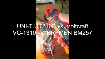 UNI-T UT210E vs. Voltcraft VC-1310 vs. BRYMEN BM257