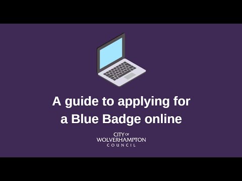 A guide to applying for a Blue Badge online