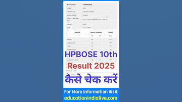 HP Board 10th Result 2025 Kaise Dekhe ? How To Check HP Board 10th Result 2025