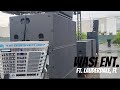 Wasi amplifiers and wasi 21 speaker cabinets feat alpachino music