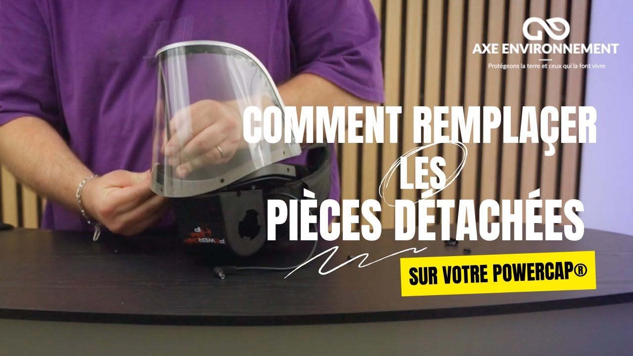 POWERCAP® - Changer les pièces détachées (cartouches, écran, filtres & joint mousse) 