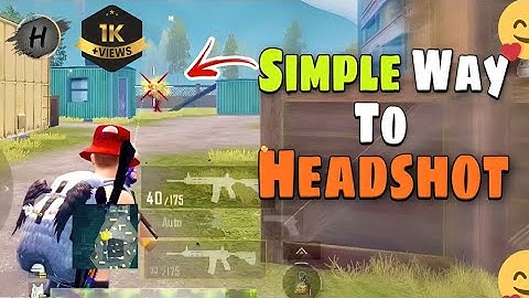 Simple Way To Headshot ⚡ | Tips And Tricks (Pubg Mobile)guide/tutorial