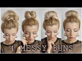 4 MESSY BUNS ❤ MEDIUM AND LONG HAIRSTYLES