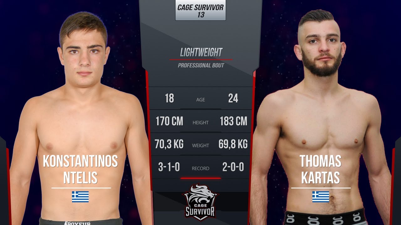 Cage Survivor 13: Konstantinos Ntelis vs. Thomas Kartas Full Fight
