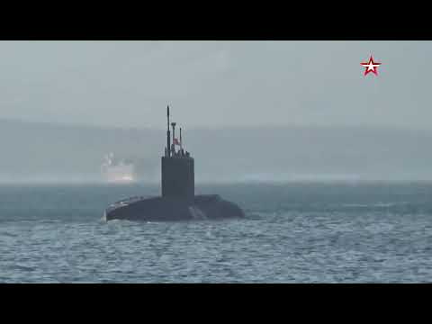 The Volkhov submarine of the Pacific Fleet fired a Kalibr missile in the Sea of Japan