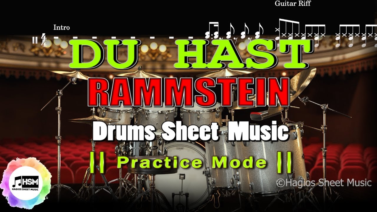 Rammstein: Du Hast || Drums Sheet Music (With Download)