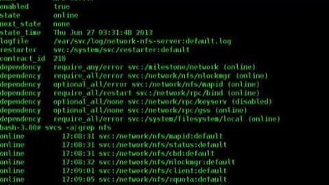 Solaris - Sharing and mounting with NFS