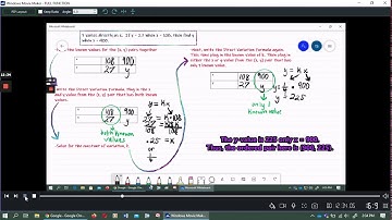 Direct Variation Part 2 Tutorial Video