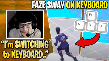 FaZe Sway Switches to Keyboard & Mouse then Shows his Maximum Editing Speed.. (Fortnite Season 3)