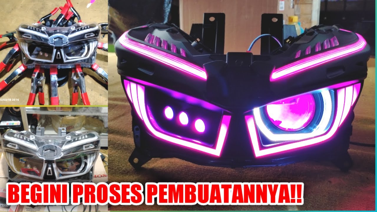 How to custom motorcycle headlights - YouTube