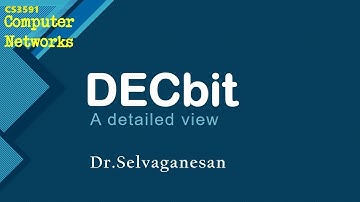 DECbit - A detailed view | CS3591 Computer Networks | by Dr.Selvaganesan