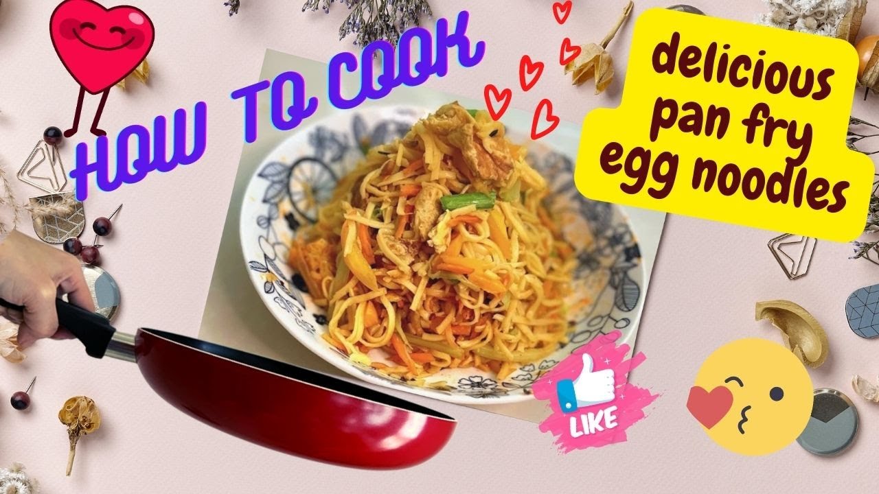 🤗😁PanFried Egg Noodles Recipe How to Make Delicious and Flavorful Noodles😋😋noodles delicious