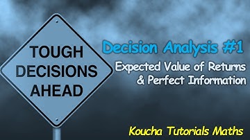 Decision Analysis ~ Expected Value of Returns & Perfect Information