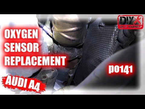 HOW TO REPLACE 02 SENSOR BANK 1 SENSOR 2  AUDI A4 3.0l