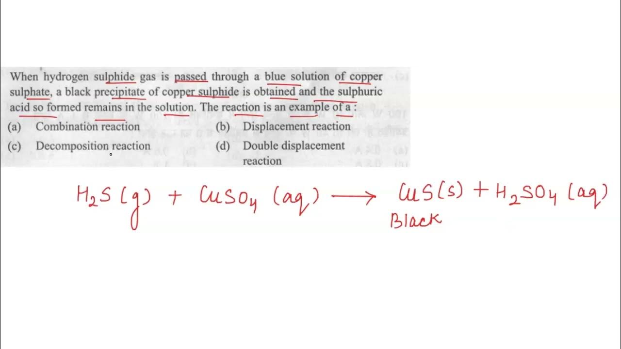 When hydrogen sulphide gas is passed through a blue solution of copper