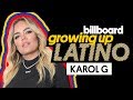 Capture de la vidéo Karol G Discusses Learning English & Recalls Memorable Childhood Traditions | Growing Up Latino