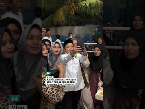 VLOG KANDA DEWAN MENEMANI GUBERNUR SULTENG SAFARI RAMADHAN