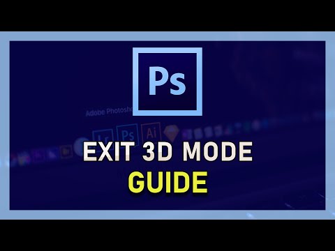 Photoshop CC - How To Exit 3D Mode