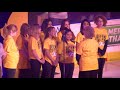 Franklin Middle School Choir sings the National Anthem