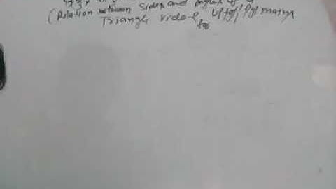 Relation between sides and angle of triangle  video 2 for up tgt /pgt maths