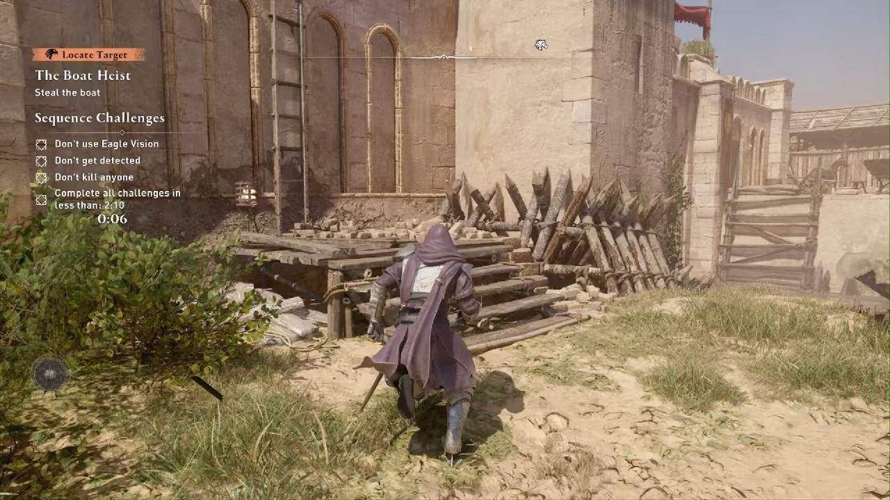 Assassin's Creed Mirage Perfect Run on "Boat Heist"