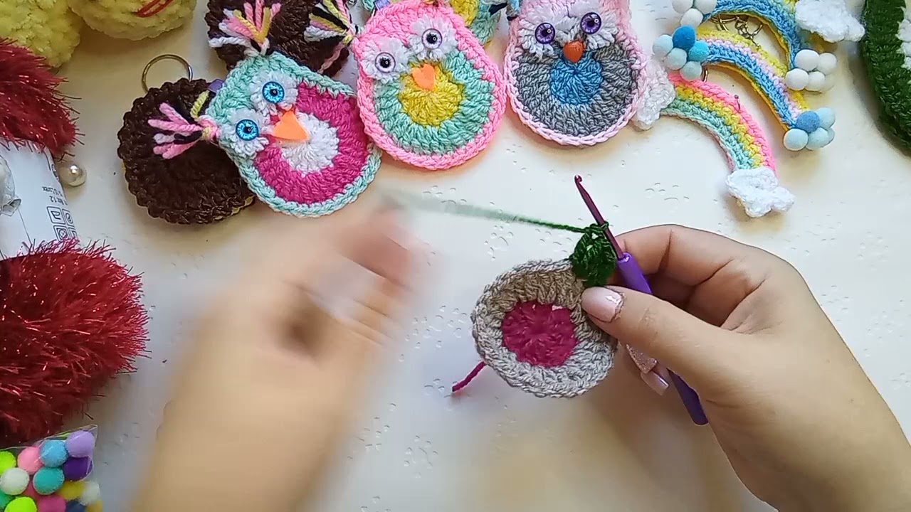 Πλεκτό μπρελόκ κουκουβάγια ❤️