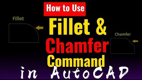 How to use Fillet and chamfer command in AutoCAD |beginners guide (Amharic)