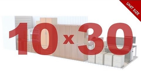 10x30 Storage Unit: What Fits? | ezStorage