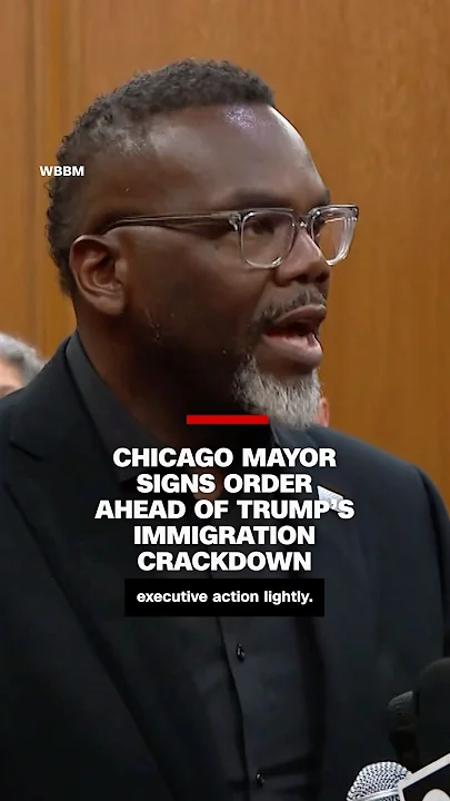 Chicago mayor signs order ahead of Trump’s planned immigration crackdown