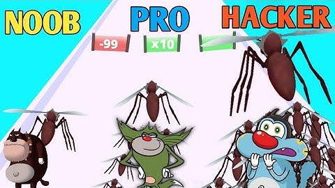 NOOB vs PRO vs HACKER 😱 in Moshquito! | Oggy, jack, Bob Game Video Funny Gameplay GAME STaR PKS