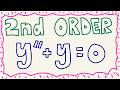 Solve y’’ + y = 0 (Second Order Constant Coefficient Homogeneous)