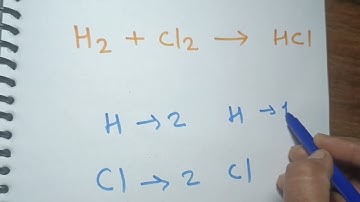 How to balance H2 + Cl2 = HCl ||