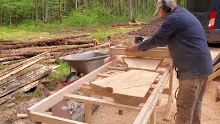 Making a bookmatched live edge Coffee table