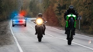 Топ неудачных уходов от ДПС! / Лучшие погони за мотоциклистами!