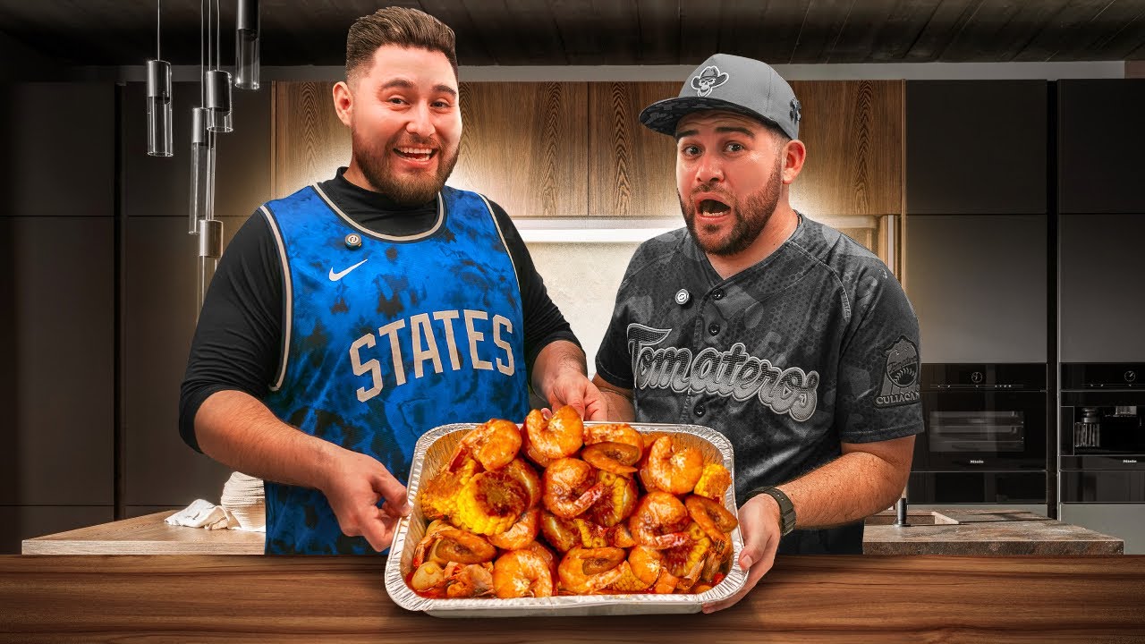 CAMARONES estilo LOUISIANA para el COMPA ROSH 🔥🍤 Le cociné de SORPRESA