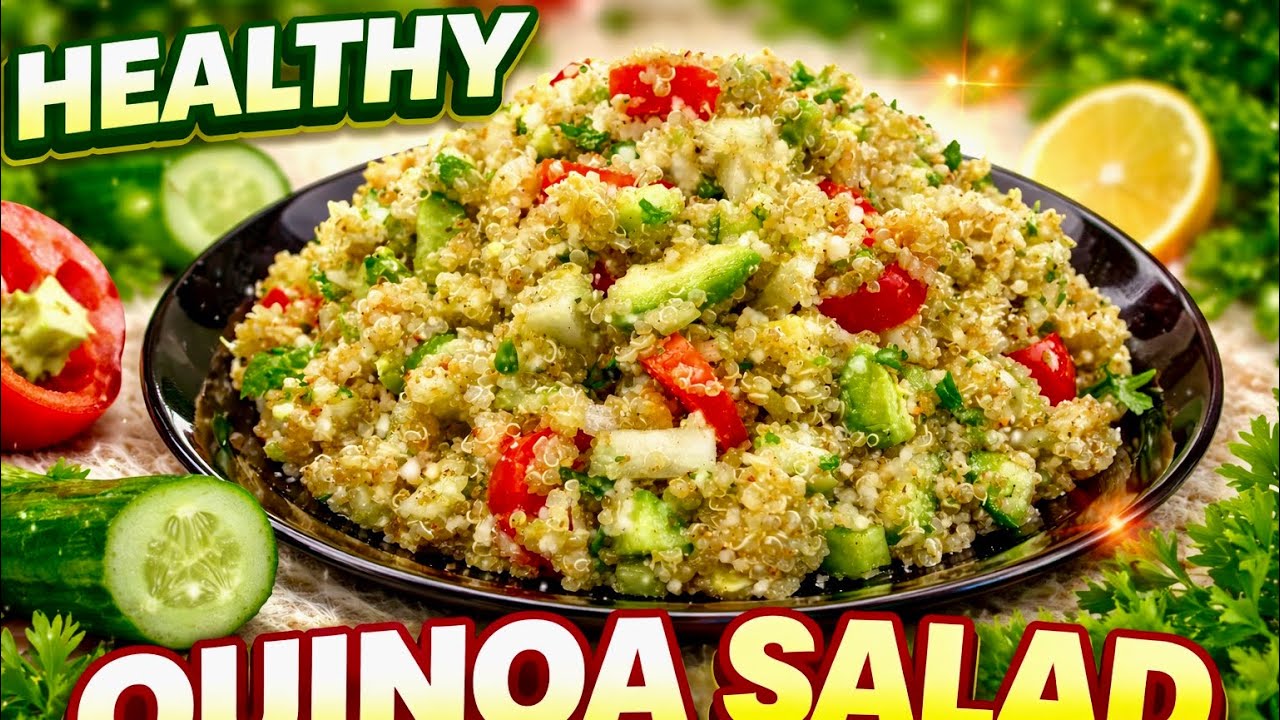 Quinoa Cucumber Salad for Weight Loss | Healthy Lunch & Dinner | Office & College Meal Prep