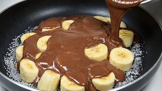 ❗️Mische Bananen mit Kakao in der Pfanne! Dieses Dessert macht süchtig!