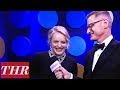 Elisabeth Moss 2018 Golden Globes Backstage Interview on Her Powerful Acceptance Speech - THR