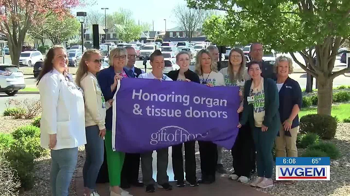 Healthcare officials hold flag raising ceremony in honor of ‘Donate Life Month’