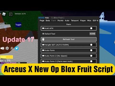 Arceus X Blox Fruit Op Script Update 17 Youtube