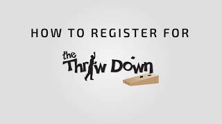 How to sign up for the Throw Down Cornhole Tournament