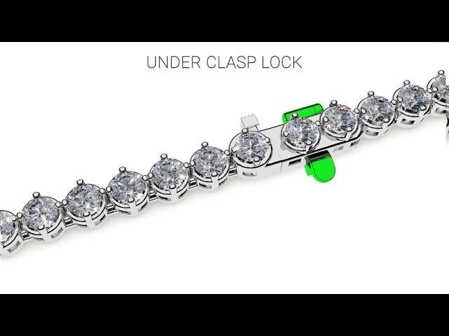 unknown | Jewelry | New In Box Cubic Zirconia Tennis Bracelet Silver Tone Safety  Clasp | Poshmark