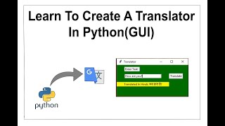 How to create your own language translator using python(GUI).