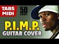 50 Cent – PIMP (acoustic fingerstyle guitar cover by Kaminari + midi)