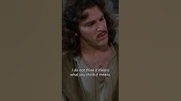 "I do not think it means what you think it means." #shorts #comedy #theprincessbride #movie #film